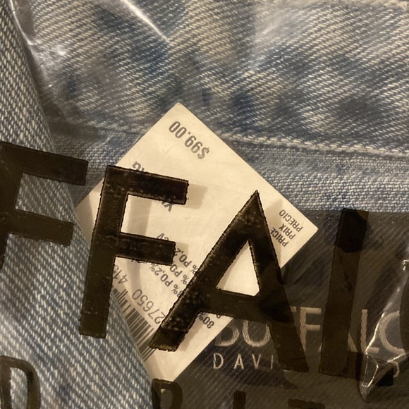 Denim jacket with rhinestone design - Picture 7 of 7